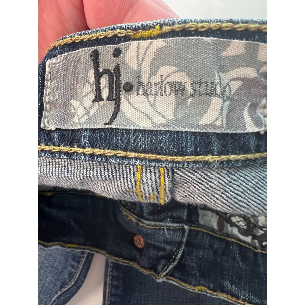 HJ Harlow Womens jeans Bootcut Size 27 Blue Denim W27 L34 - Picture 9 of 16